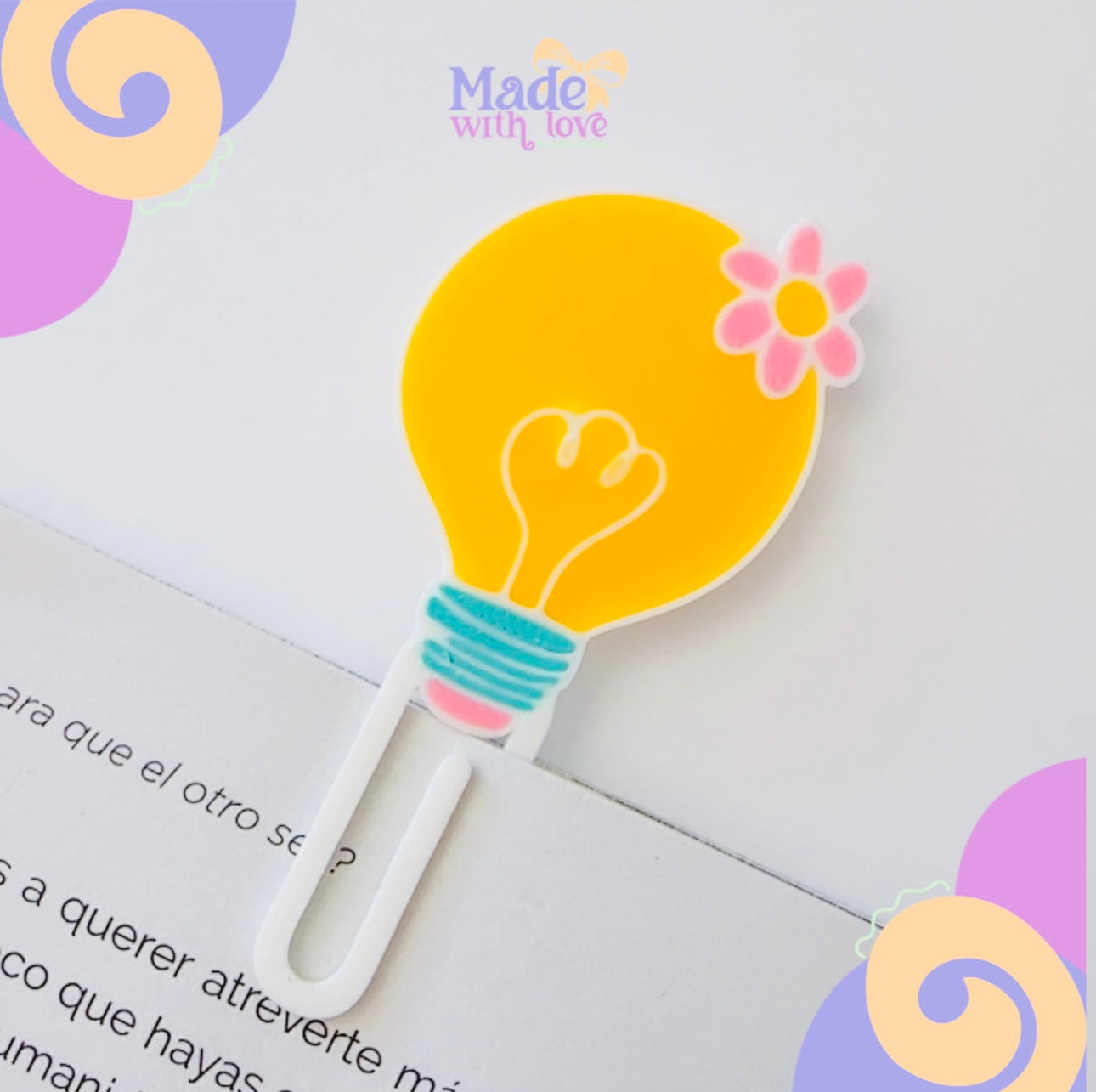 Cute 3D Xl Lightbulb Paper Clip